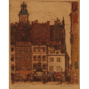 Feliks Jabłczyński (1865 Warszawa - 1928 Warszawa), Stare Miasto, 1920