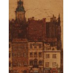 Feliks Jabłczyński (1865 Warszawa - 1928 Warszawa), Stare Miasto, 1920