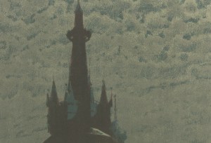 Józef Rapacki (1871 Warsaw - 1929 Olszanka near Skierniewice), Towers of the St. Mary's Church in Krakow, ca. 1910
