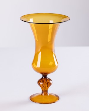 Lauscha Thüringen Ironworks, Germany, Honey vase with spiral decoration, 1960s/70s.
