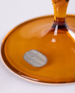 Lauscha Thüringen Ironworks, Germany, Honey platter on foot, 1960s/70s.
