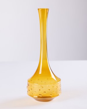 Lauscha Thüringen Ironworks, Germany, Honey vase with piping, 1960s/70s.