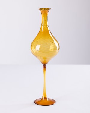 Lauscha Thüringen Ironworks, Germany, Honey vase with spiral decoration, 1960s/70s.
