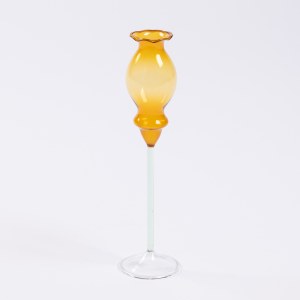 Lauscha Thüringen Ironworks, Germany, Decorative vase on high foot, 1960s/70s.