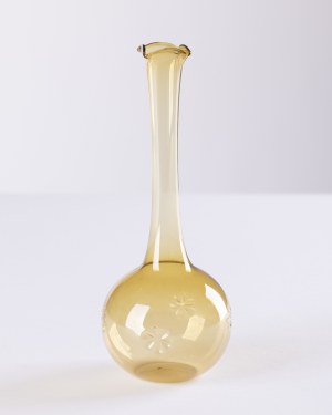 Lauscha Thüringen Ironworks, Germany, Honey vase with floral decoration, 1960s/70s.