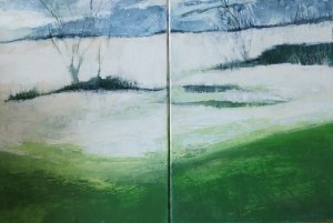 Iwona Ashaolu, Diptych, 2025.