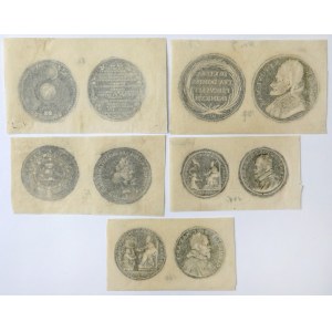 Bartynotypes, Related to Polish - Medals - set (5pcs)