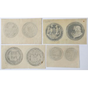 Bartynotypes, Ladislaus IV Vasa - Nuptial medals - set (4pcs)
