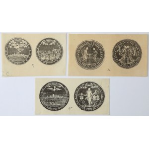 Bartynotypie, Johannes II. Kasimir - Medaillen - Satz (3 Stück)