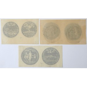Bartynotypie, Johannes II. Kasimir - Medaillen - Satz (3 Stück)