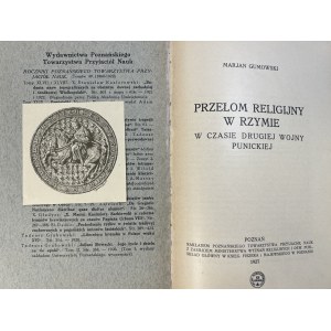 Náboženský průlom v Římě během druhé punské války, M. Gumowski