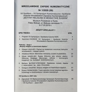 Wroclaw Numismatic Notes 2020/1