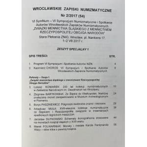 Breslauer Numismatische Mitteilungen 2017/2