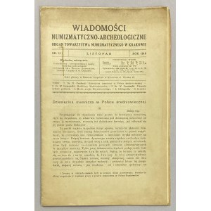 Notizie numismatiche e archeologiche 1918 / 11