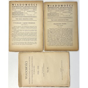 Numismatic and Archaeological News 1921 - complete