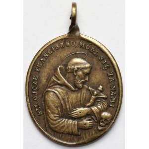 Medal, Św. Franciszek z Asyżu / Św. Antoni z Padwy (XIX/XX w.)