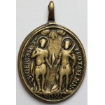Religious medallion, Rome - St. Gervase (19th/20th century).