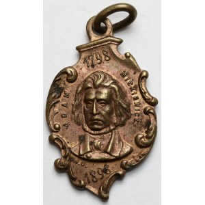 Medaglione, 100° anniversario della nascita di Adam Mickiewicz 1798-1898