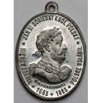Medal 1883, John III Sobieski "Germany saved Poland made famous" (Kurnatowski)