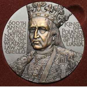 PANA medal 600th anniversary of the coronation of Ladislaus Jagiello 1986 - mintage of 70 pieces