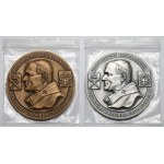 Medal, John Paul II / Jagiellonian University - PTAiN Szczecin 1990 - set (2pcs)