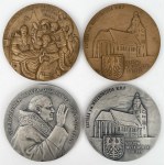 Medals, John Paul II - 5th and 6th Pilgrimage of Poland 1997 and 1999 - set (4pcs)