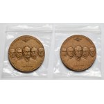 Medal, 75th Anniversary of the Third Silesian Uprising 1996 - including enamel - set (2pcs)