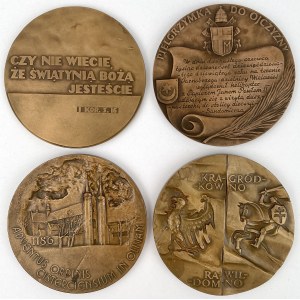 Medale o tematyce religijnej - zestaw (4szt)