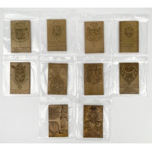 PTN Congress placards - from I (1993) to XXIV (1989) - set (10pcs)