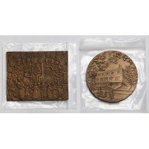 Medaglia e targa, Senato della Repubblica di Polonia - set (2 pezzi)