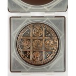 PANA-Medaille 1000 Jahre Christentum in Polen 1966 - in Bronze