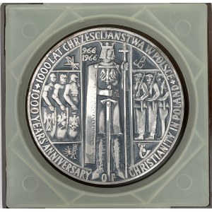PANA medal 1000 years of Christianity in Poland 1966 - in SILVER