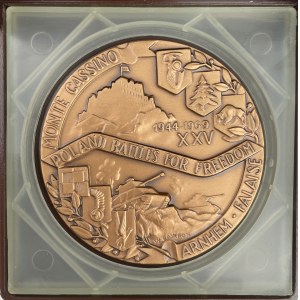 Medaglia PANA dei 25 anni di lotta contro la Polonia 1969 - in bronzo