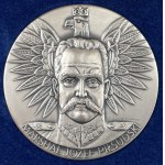 Medal of LORD Marshal Józef Piłsudski 1985 - mintage of 60 pieces - in SILVER.