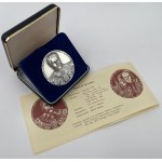 PANA Jan III Sobieski medal - 300th anniversary of the Battle of Vienna 1983 - mintage 95 - in SILVER