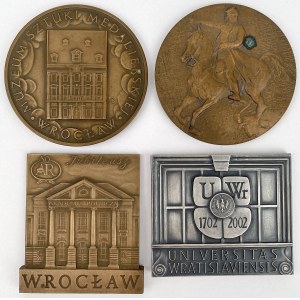 Medals, Wroclaw 1985-2002 - set (4pcs)