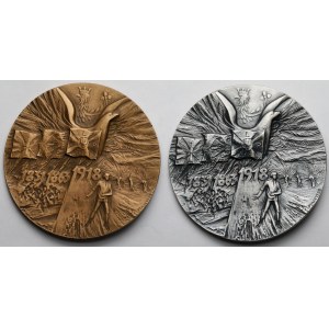 Medals, 70th Anniversary of the Regaining of Polish Independence - PTAiN 1988 - set (2pcs)