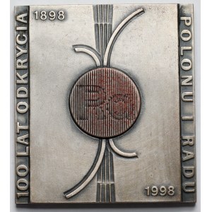 Medaglia, 100 anni dalla scoperta del polonio e del radio 1998