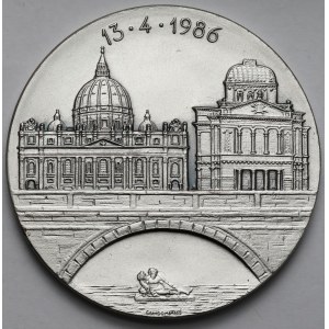 Vatican / Israel, Medal 1986 - Fratres Nostri Maiores vos Estis - in SILVER.