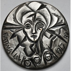 Watykan, Jan Paweł II, Medal 1982 - Fatima - w SREBRZE [3206/6000]