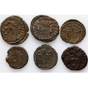 Roman Empire, 4th Century Coin Set, (6 pieces)