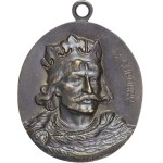II RP, portrait medallion from 1925, Bolesław Chrobry