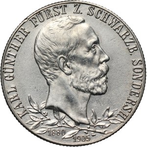 Germany, Schwarzburg-Sondershausen, Karl Günther, 2 Mark 1905, Berlin