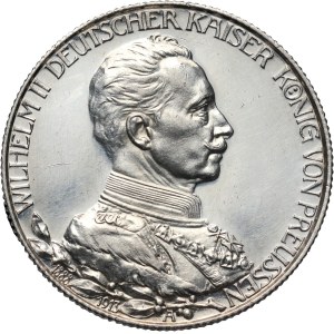 Germany, Prussia, Wilhelm II, 2 Mark 1913 A, Berlin, 25-years of Reign, PROOF