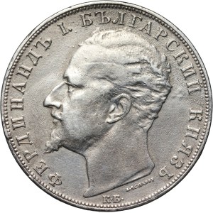 Bulgaria, Ferdinand I, 5 Leva 1894 КБ, Kremnitz