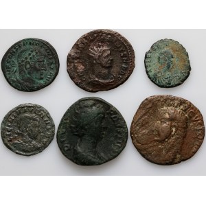 Roman Empire, coin set, 1st-4th century, (6 pieces)