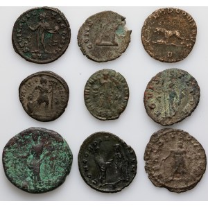 Roman Empire, coin set, 2nd-4th century, (9 pieces)