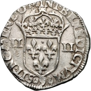 France, Henry IV, 1/4 ecu 1607 9, Rennes