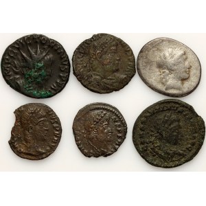 Roman Empire and Republic, coin set, (6 pieces)