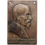 Second Republic, plaque from 1926, President Stanislaw Wojciechowski, by J. Aumiller